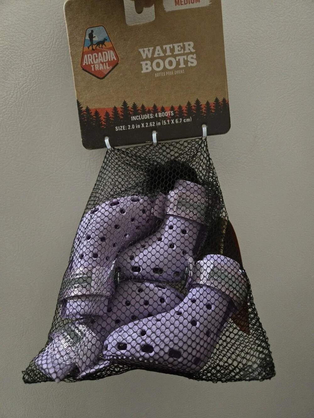 Arcadia Trail Dog Purple Water Boots New In Packaging Size: Medium